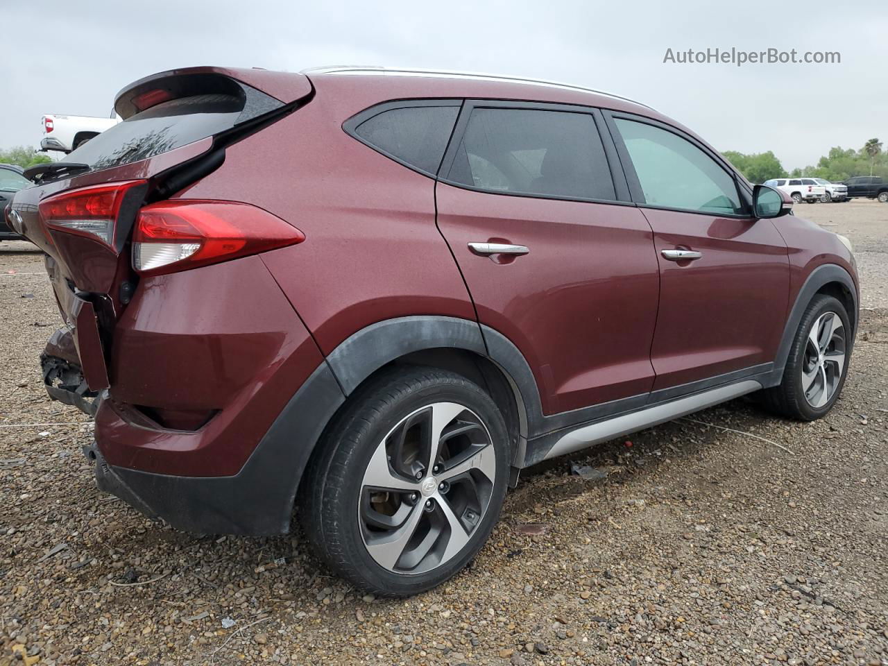 2017 Hyundai Tucson Limited Burgundy vin: KM8J33A21HU367115