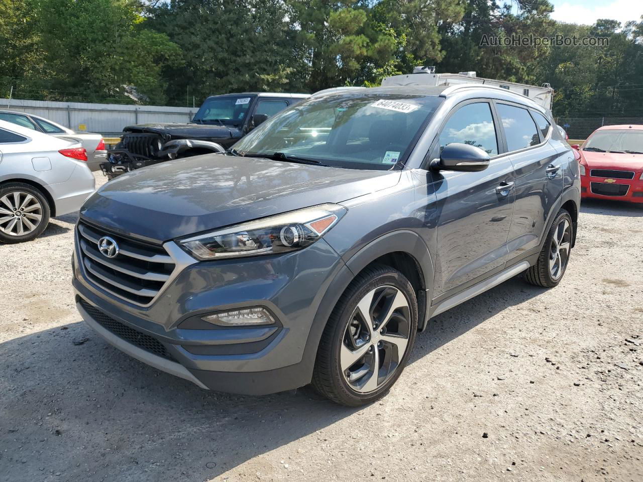 2017 Hyundai Tucson Limited Gray vin: KM8J33A21HU419813