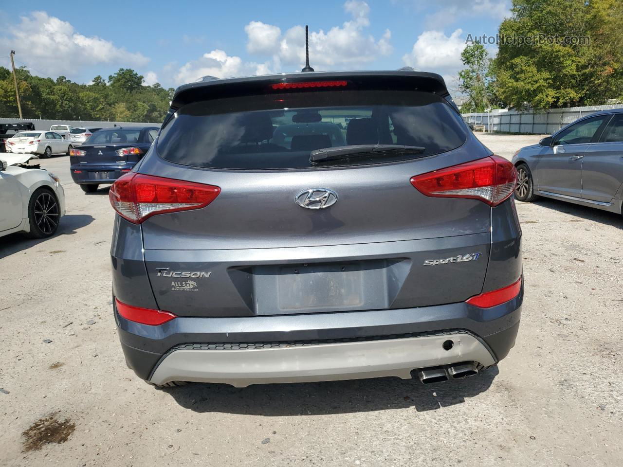 2017 Hyundai Tucson Limited Gray vin: KM8J33A21HU419813