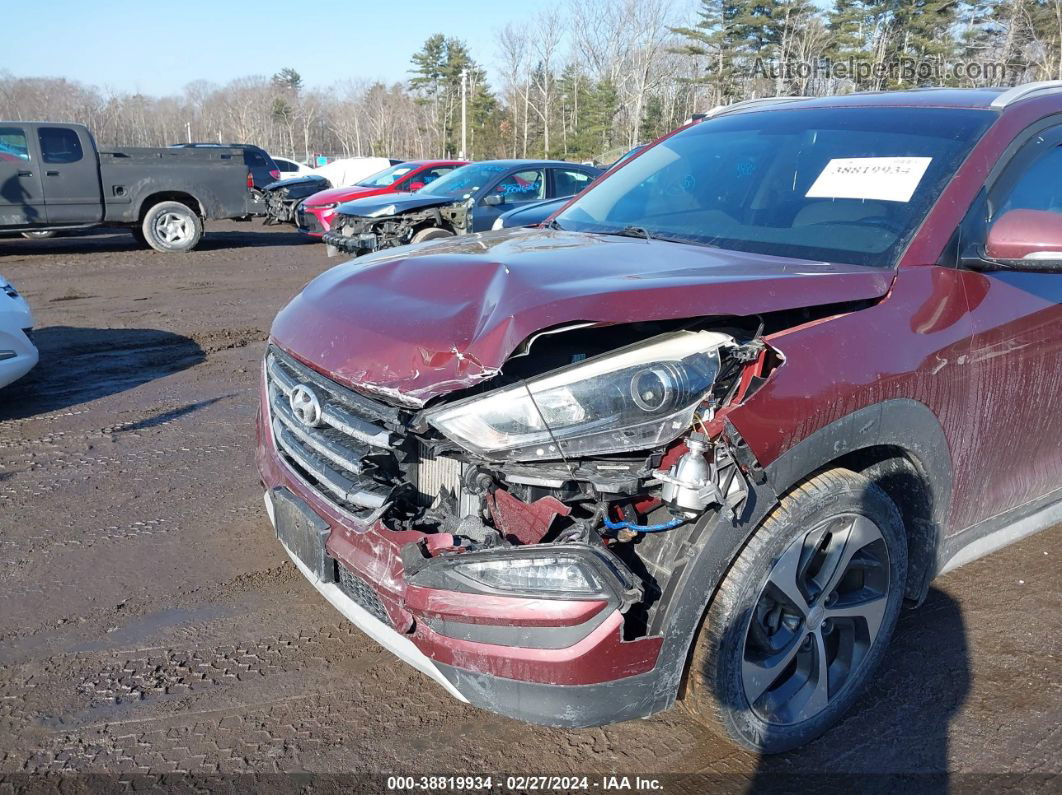 2017 Hyundai Tucson Sport Burgundy vin: KM8J33A21HU424719