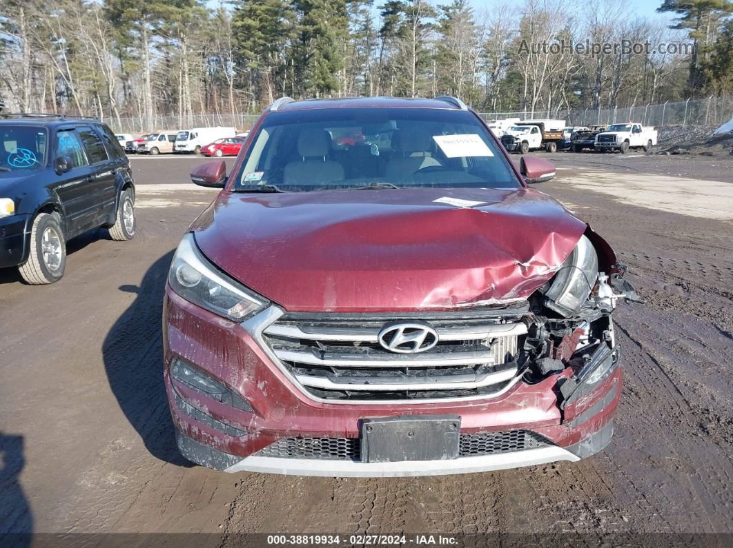 2017 Hyundai Tucson Sport Burgundy vin: KM8J33A21HU424719