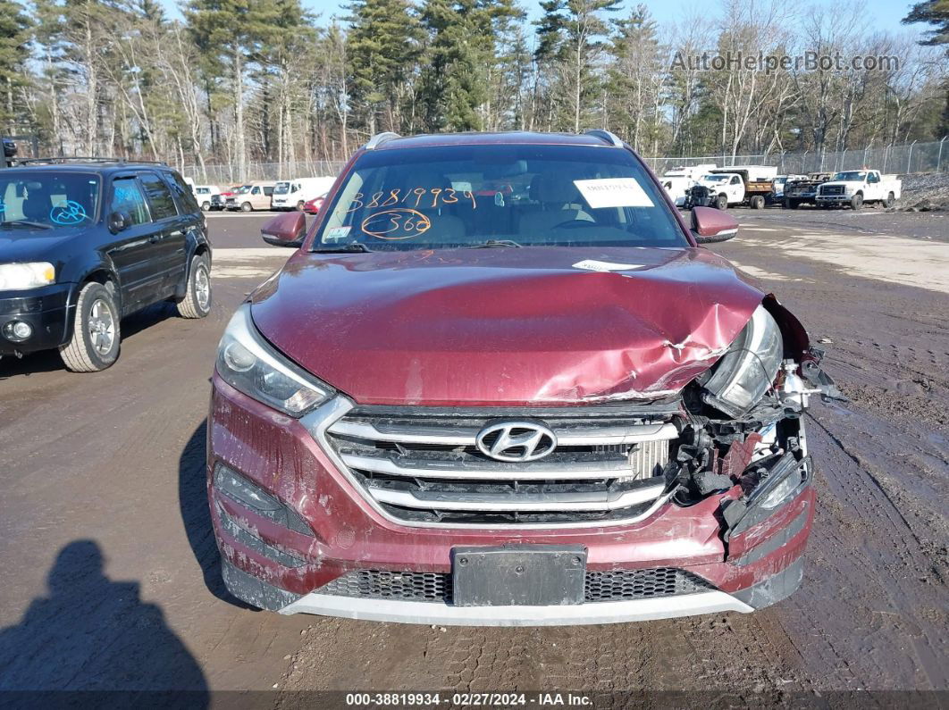 2017 Hyundai Tucson Sport Burgundy vin: KM8J33A21HU424719