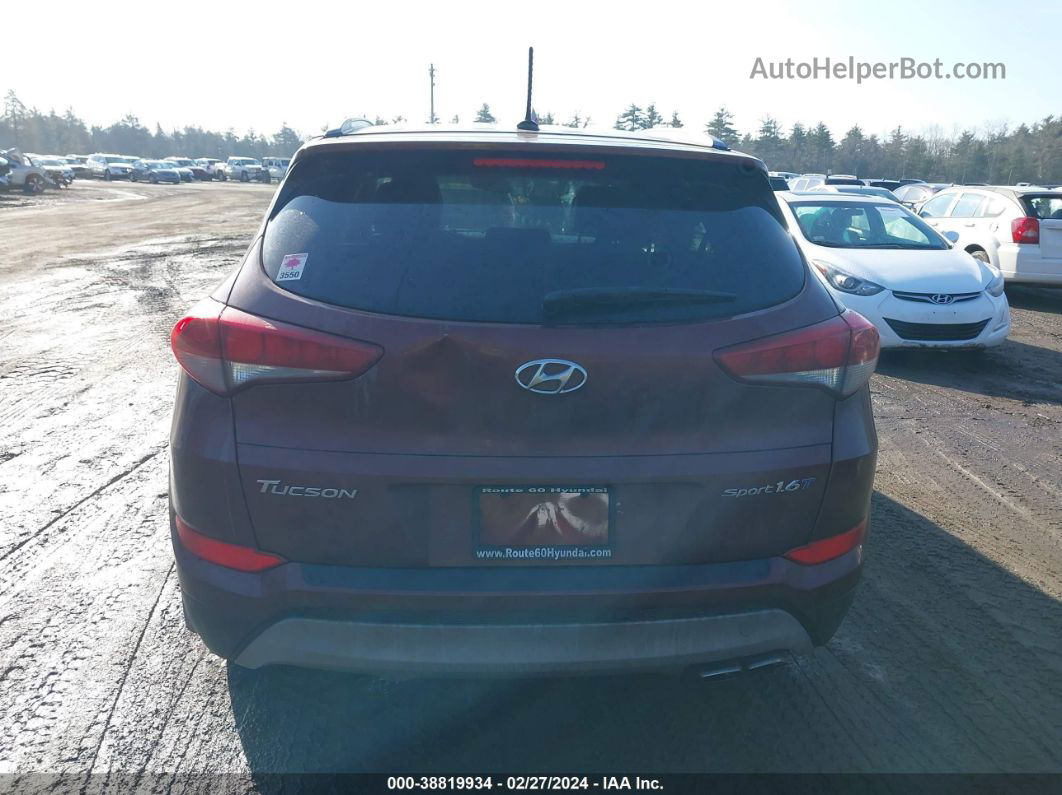 2017 Hyundai Tucson Sport Burgundy vin: KM8J33A21HU424719