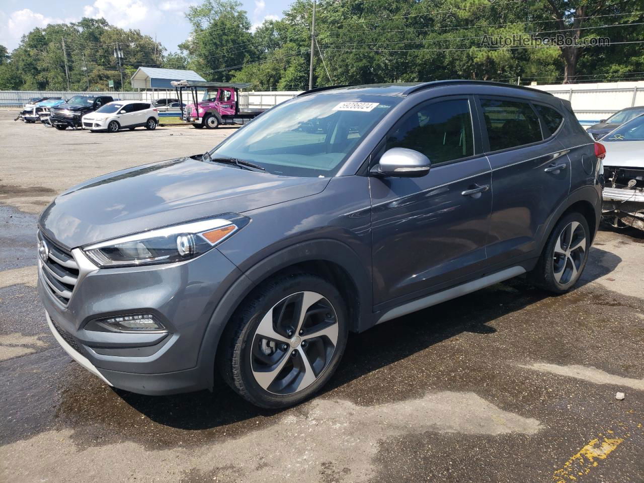 2017 Hyundai Tucson Limited Gray vin: KM8J33A21HU549963