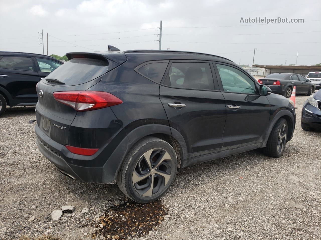 2016 Hyundai Tucson Limited Black vin: KM8J33A22GU109152