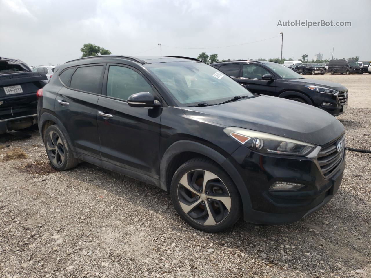 2016 Hyundai Tucson Limited Black vin: KM8J33A22GU109152