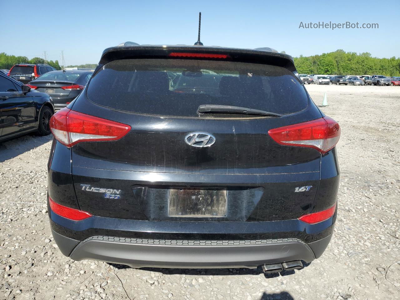 2016 Hyundai Tucson Limited Black vin: KM8J33A22GU164989