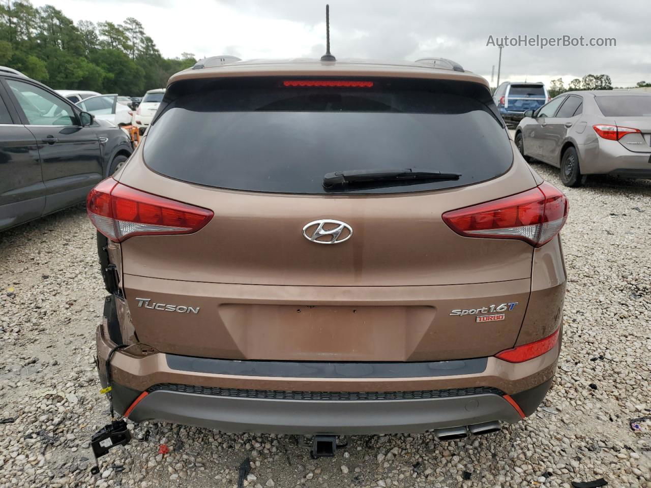 2016 Hyundai Tucson Limited Brown vin: KM8J33A22GU177693