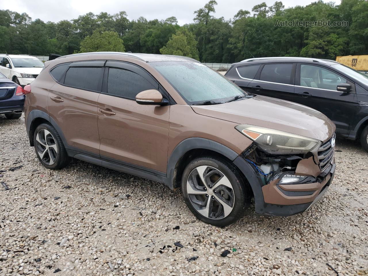 2016 Hyundai Tucson Limited Brown vin: KM8J33A22GU177693