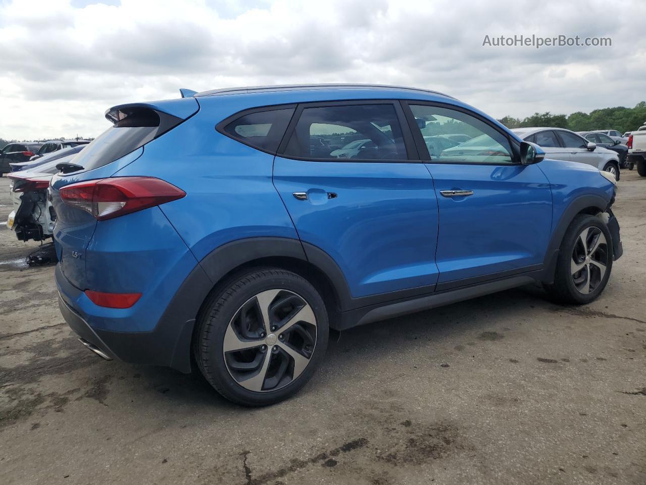 2016 Hyundai Tucson Limited Blue vin: KM8J33A22GU193389