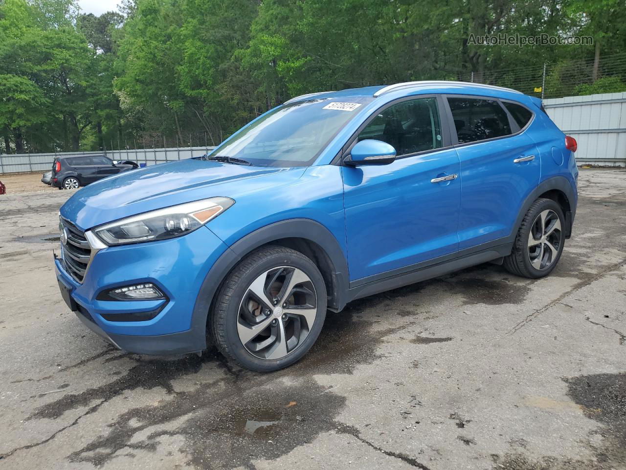 2016 Hyundai Tucson Limited Blue vin: KM8J33A22GU193389