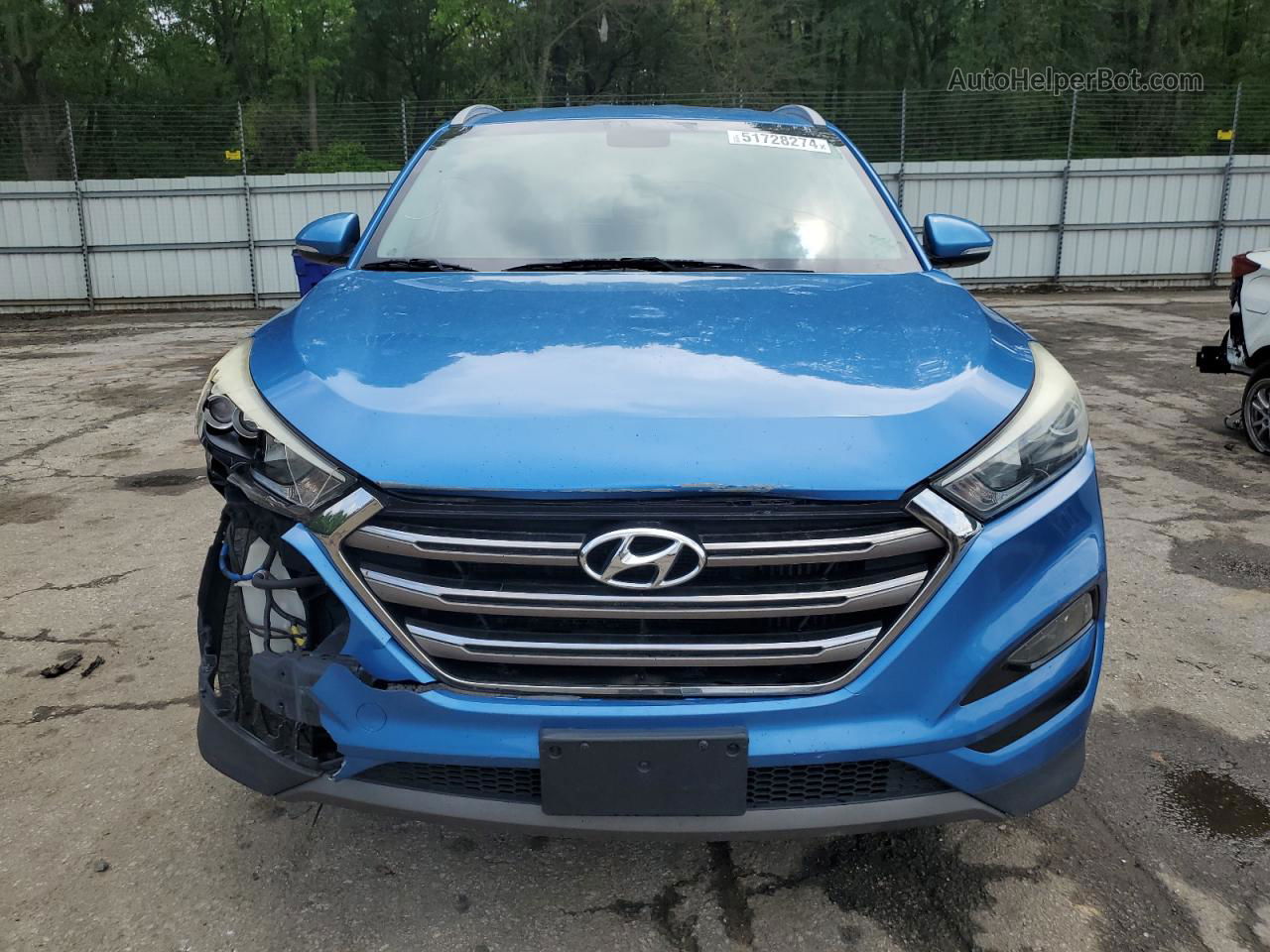 2016 Hyundai Tucson Limited Blue vin: KM8J33A22GU193389