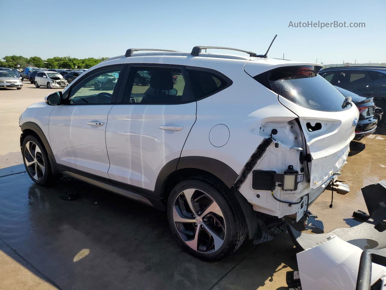 2016 Hyundai Tucson Limited White vin: KM8J33A22GU203175