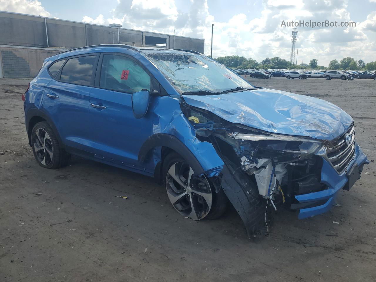 2016 Hyundai Tucson Limited Blue vin: KM8J33A22GU225175