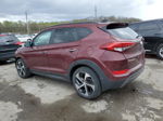 2016 Hyundai Tucson Limited Burgundy vin: KM8J33A22GU233874