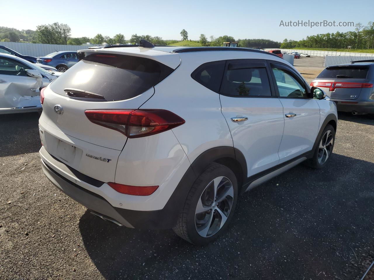 2017 Hyundai Tucson Limited Белый vin: KM8J33A22HU276483