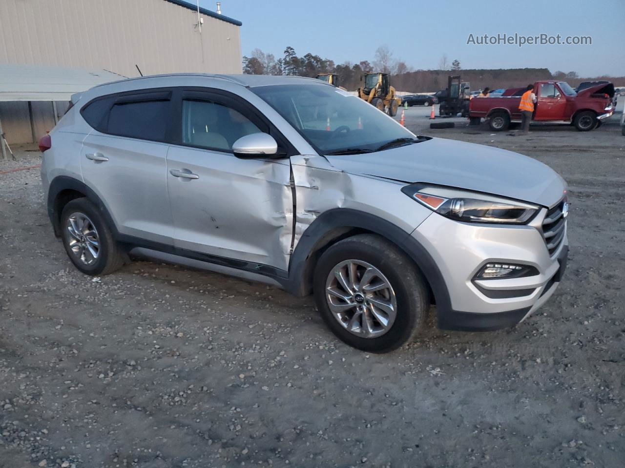 2017 Hyundai Tucson Limited Silver vin: KM8J33A22HU289234