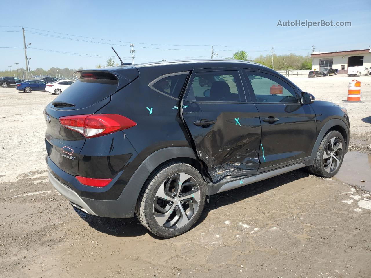 2017 Hyundai Tucson Limited Black vin: KM8J33A22HU289458