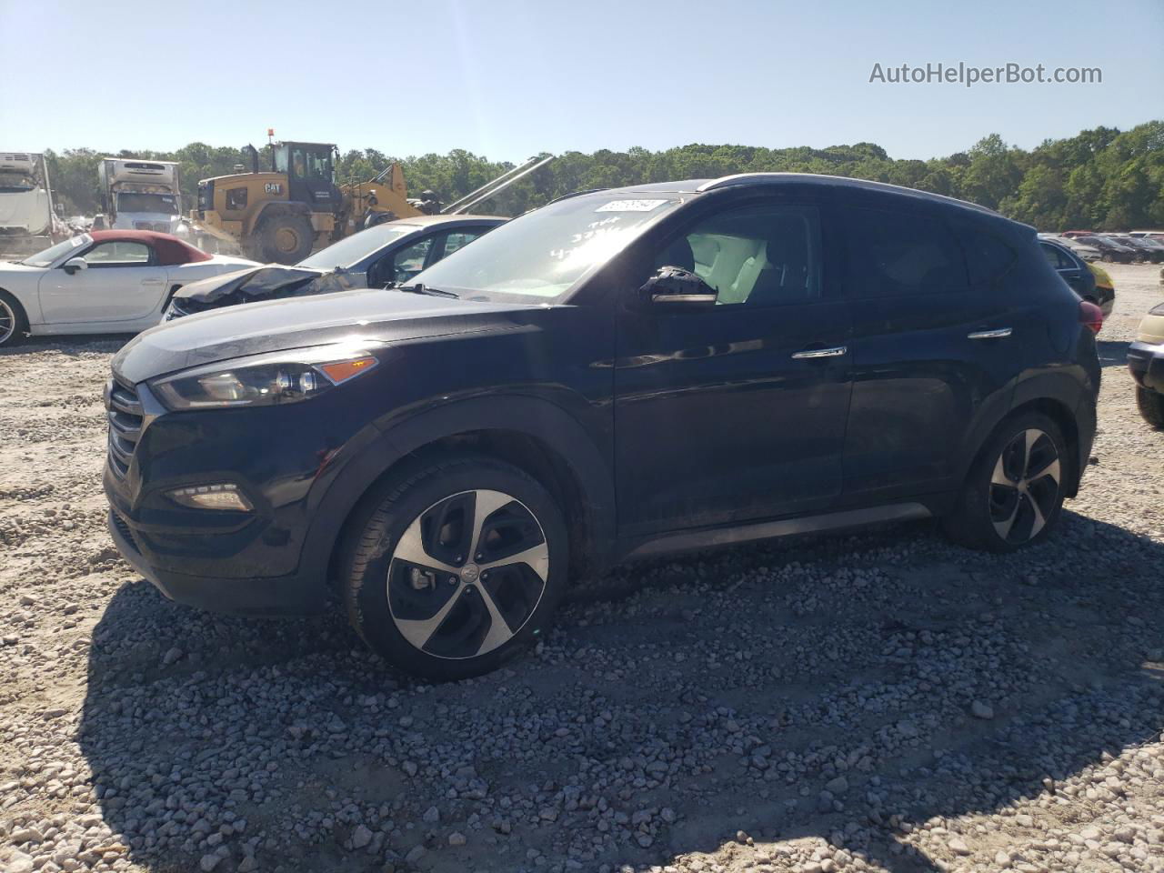 2017 Hyundai Tucson Limited Black vin: KM8J33A22HU343356