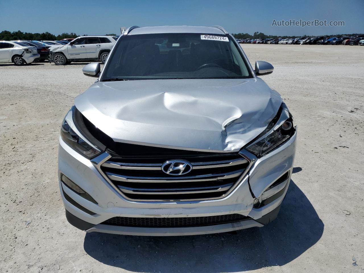 2017 Hyundai Tucson Limited Silver vin: KM8J33A22HU371657