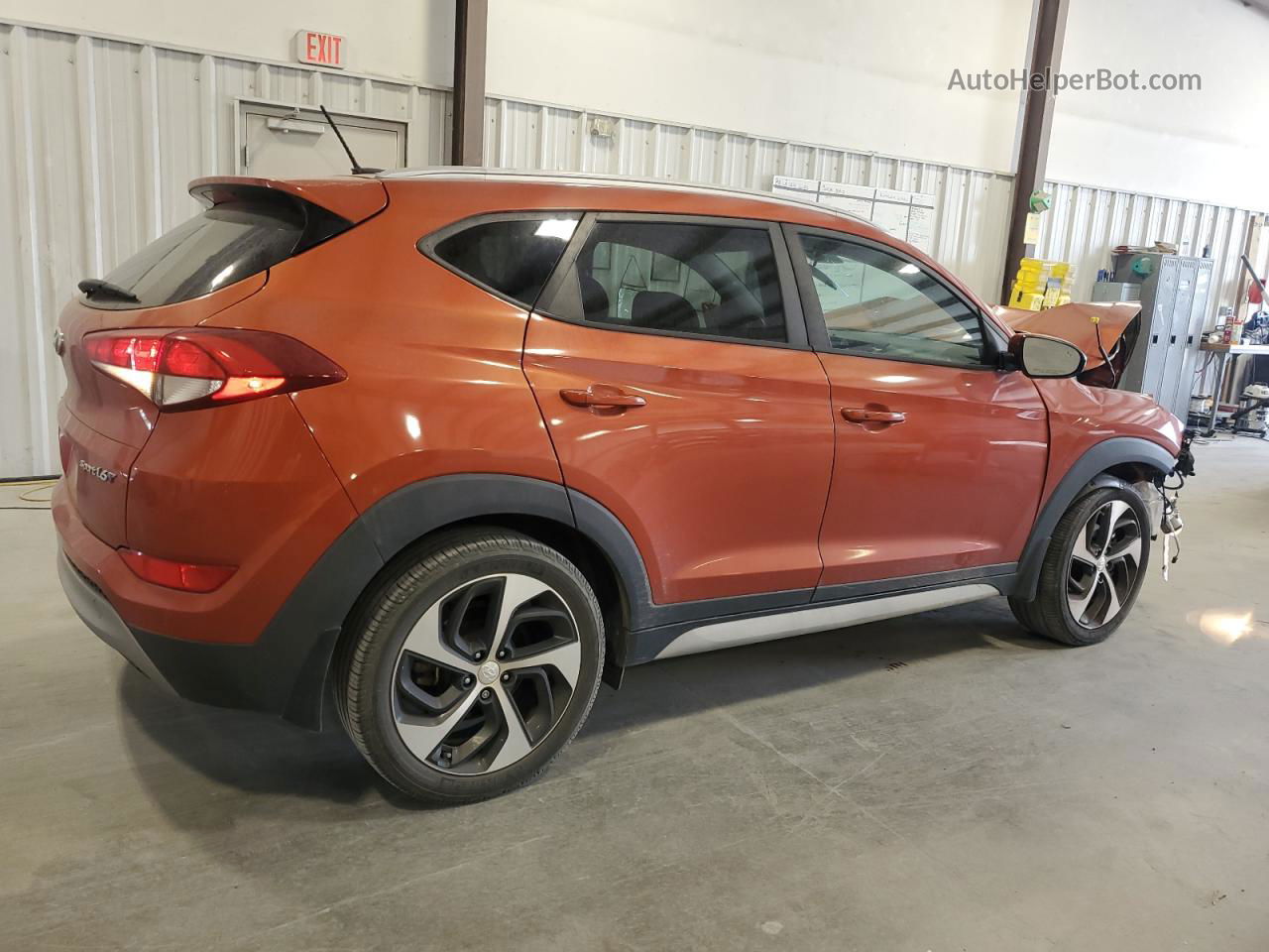 2017 Hyundai Tucson Limited Orange vin: KM8J33A22HU458264