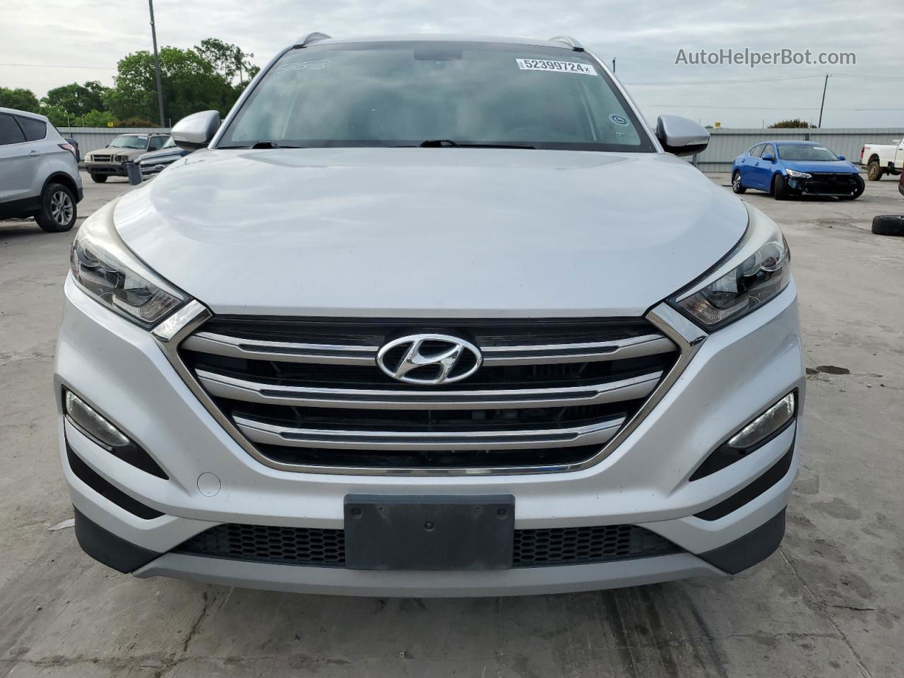 2017 Hyundai Tucson Limited Серебряный vin: KM8J33A22HU488820