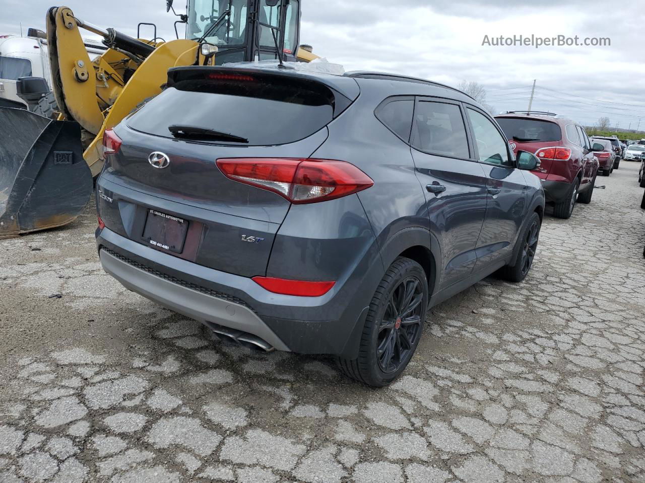 2017 Hyundai Tucson Limited Серый vin: KM8J33A22HU488851