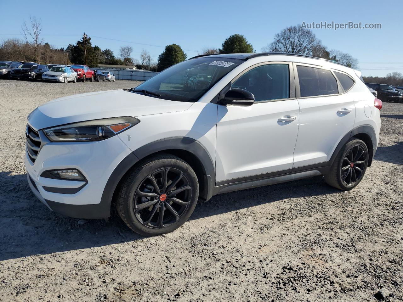 2017 Hyundai Tucson Limited White vin: KM8J33A22HU539040