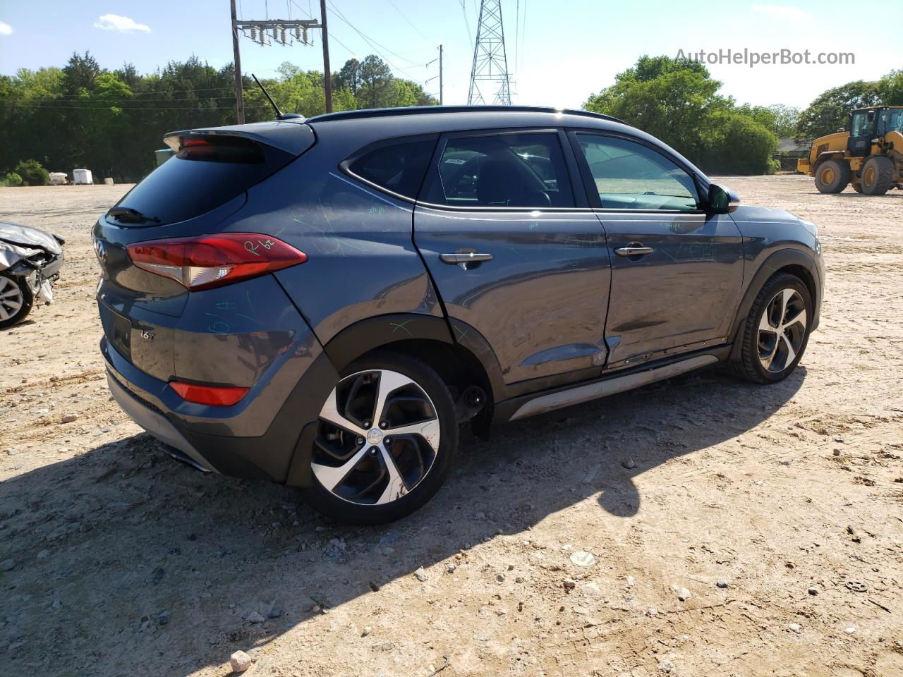 2017 Hyundai Tucson Limited Gray vin: KM8J33A22HU575519