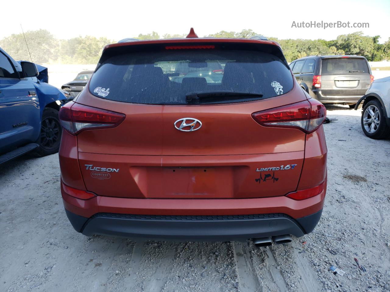 2016 Hyundai Tucson Limited Red vin: KM8J33A23GU040522