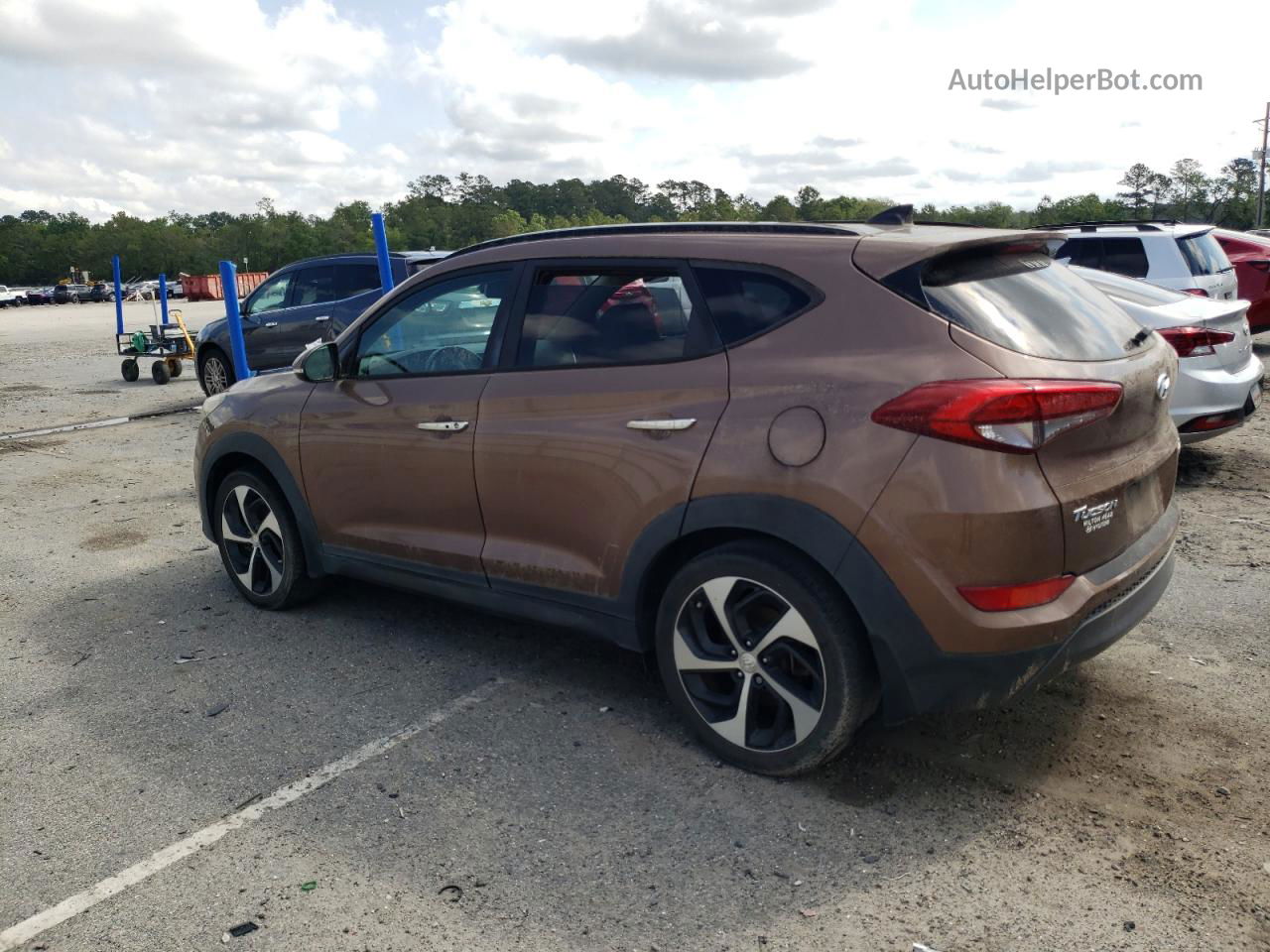 2016 Hyundai Tucson Limited Brown vin: KM8J33A23GU094838