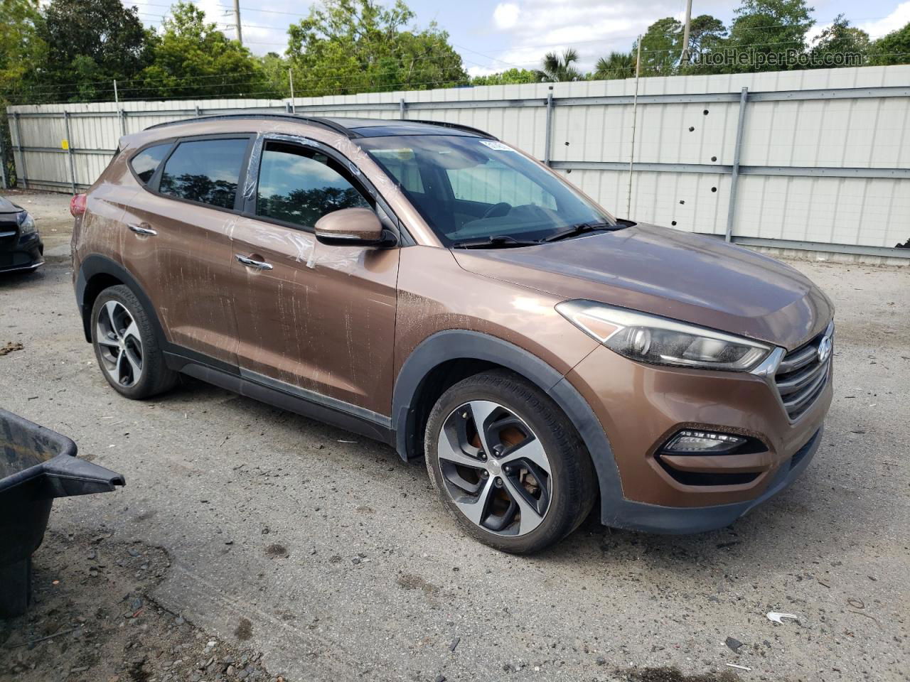 2016 Hyundai Tucson Limited Brown vin: KM8J33A23GU094838