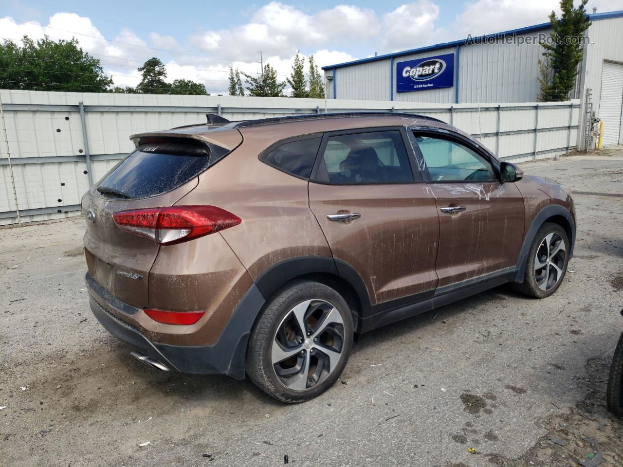 2016 Hyundai Tucson Limited Brown vin: KM8J33A23GU094838