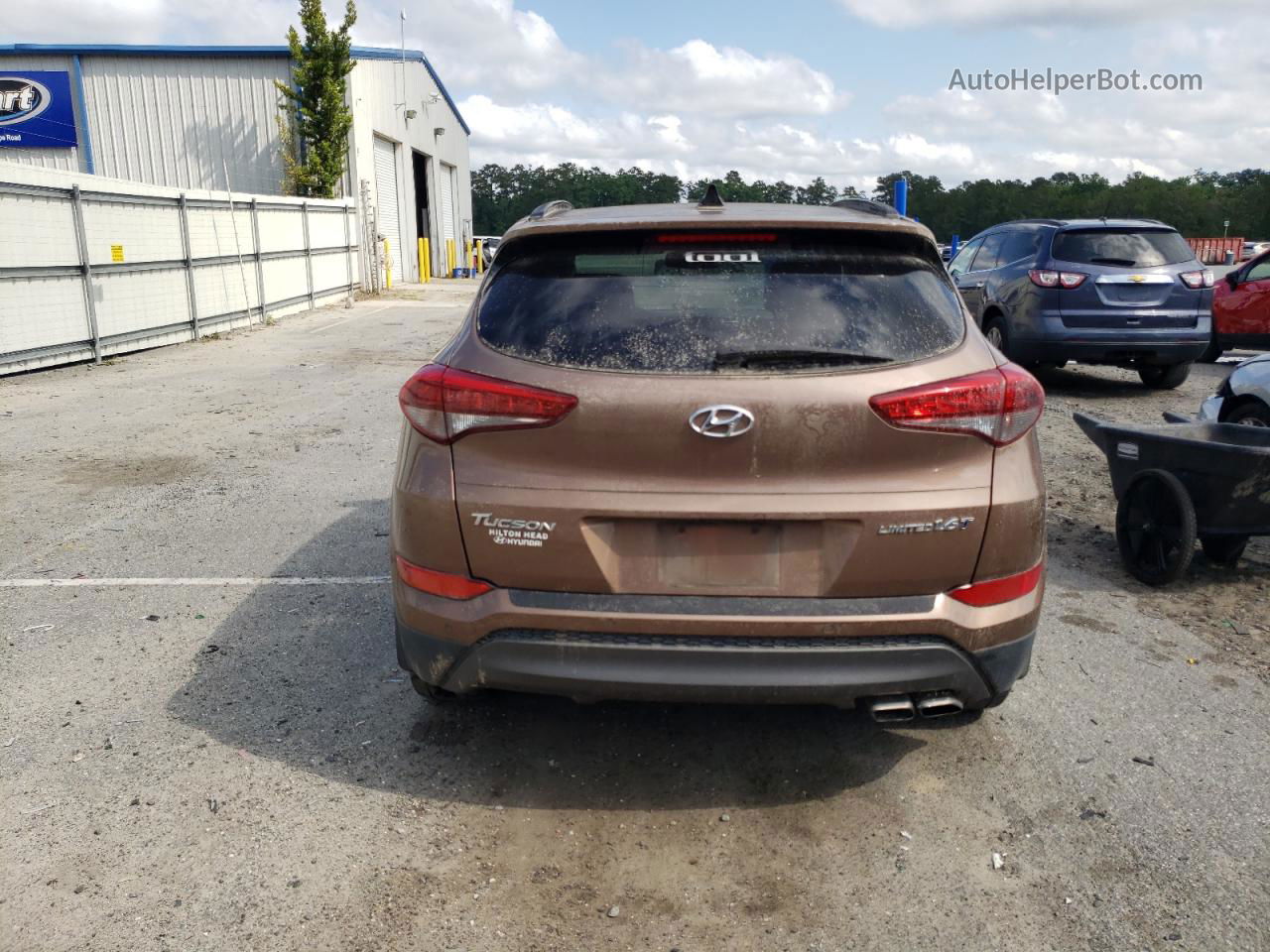 2016 Hyundai Tucson Limited Brown vin: KM8J33A23GU094838