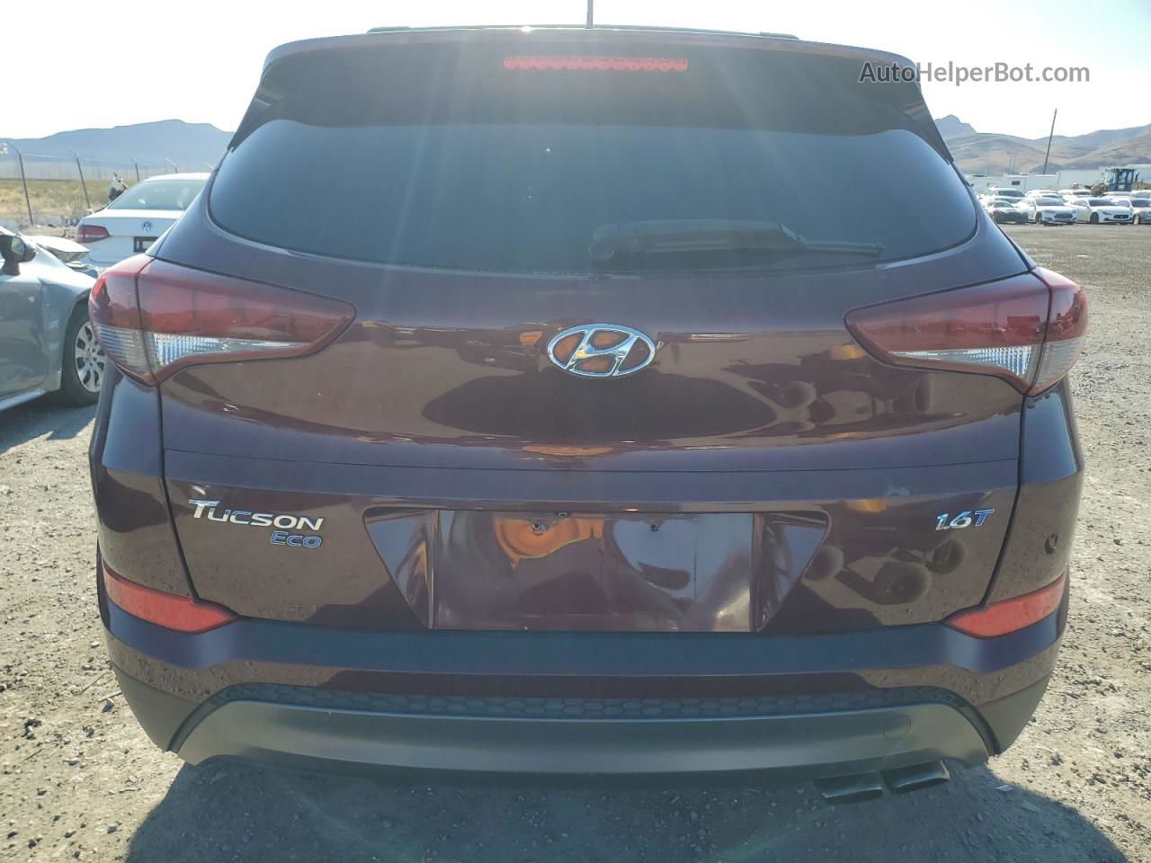 2016 Hyundai Tucson Limited Бордовый vin: KM8J33A23GU150017