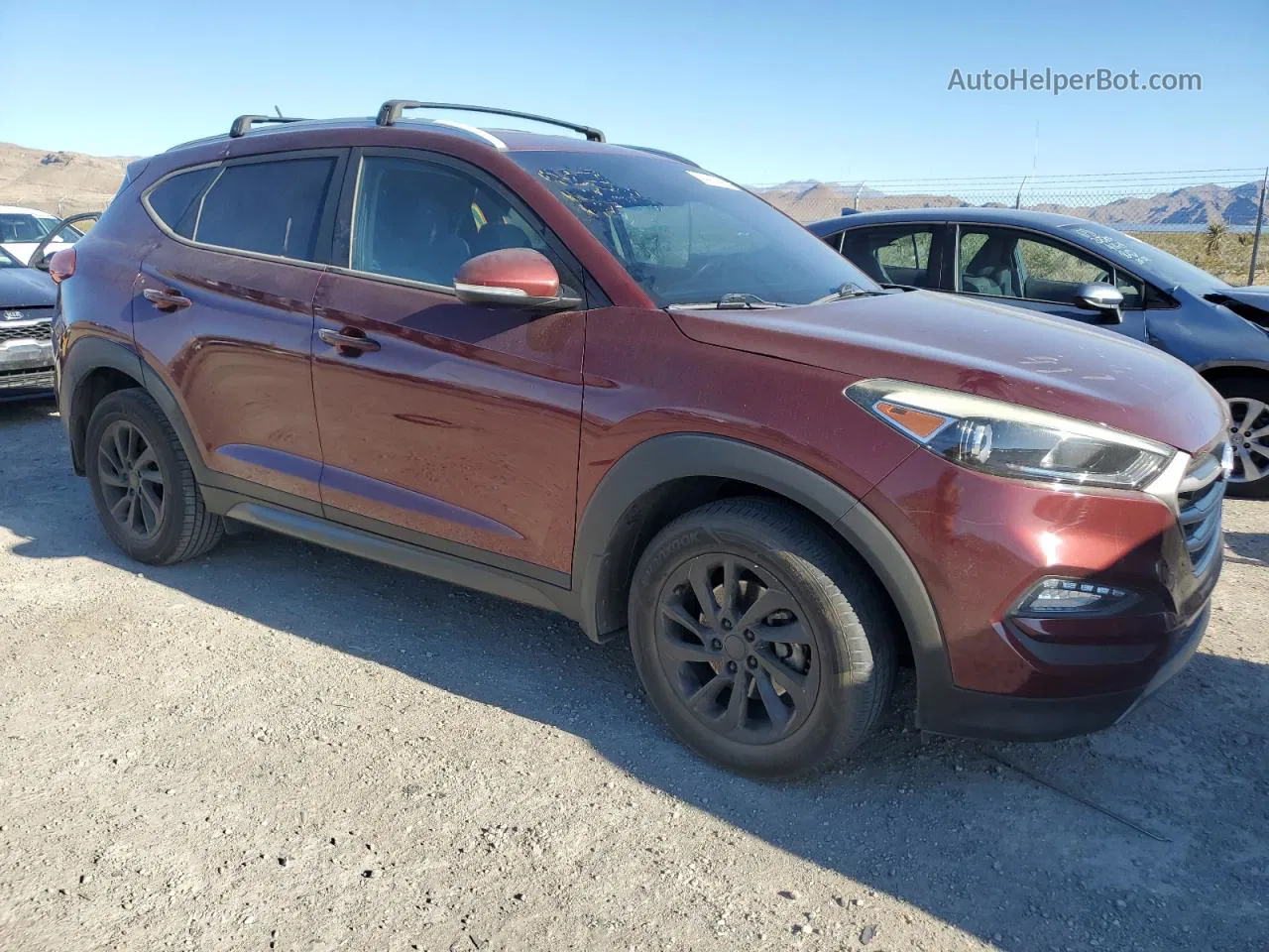 2016 Hyundai Tucson Limited Бордовый vin: KM8J33A23GU150017