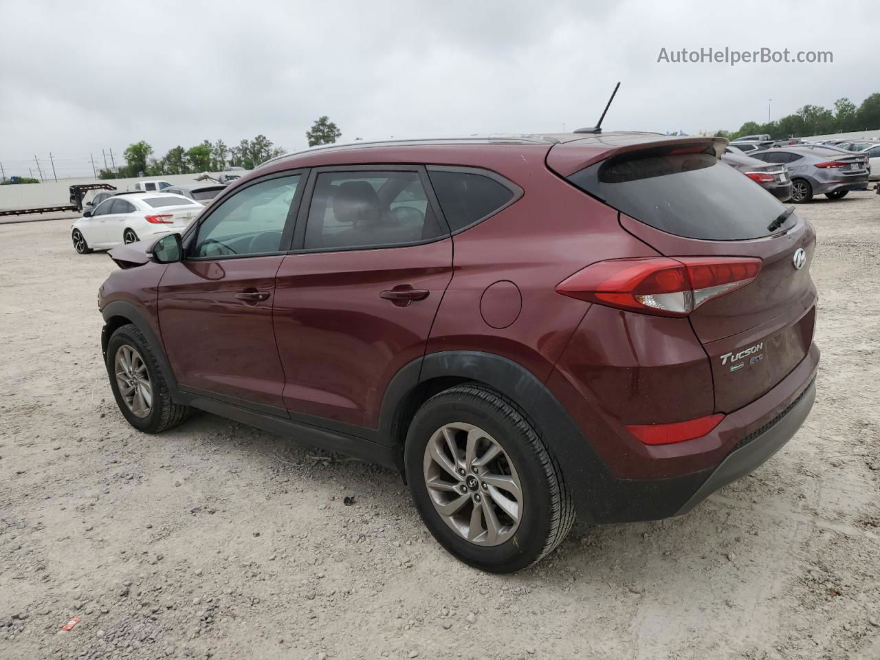 2016 Hyundai Tucson Limited Burgundy vin: KM8J33A23GU182563