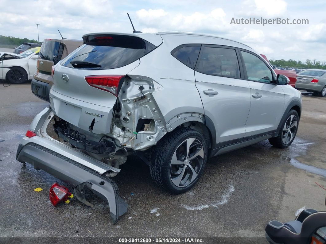 2016 Hyundai Tucson Sport Серебряный vin: KM8J33A23GU201211