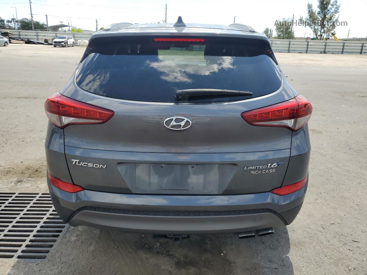 2016 Hyundai Tucson Limited Серый vin: KM8J33A23GU222723