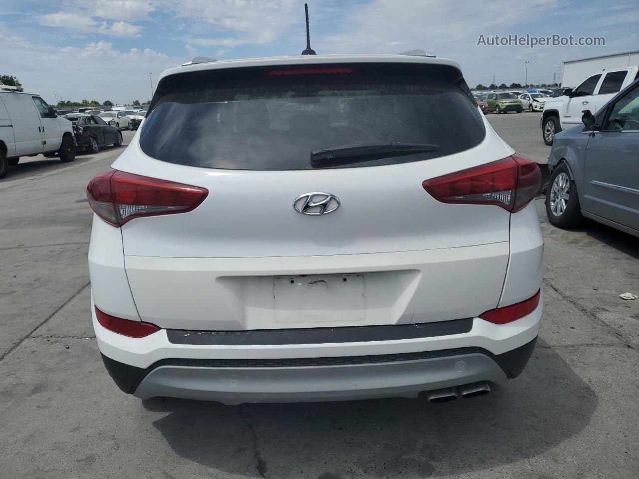 2017 Hyundai Tucson Limited Белый vin: KM8J33A23HU298654