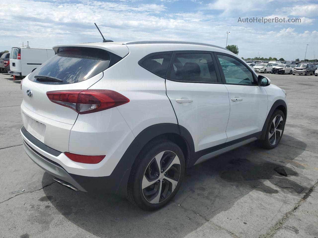 2017 Hyundai Tucson Limited White vin: KM8J33A23HU298654