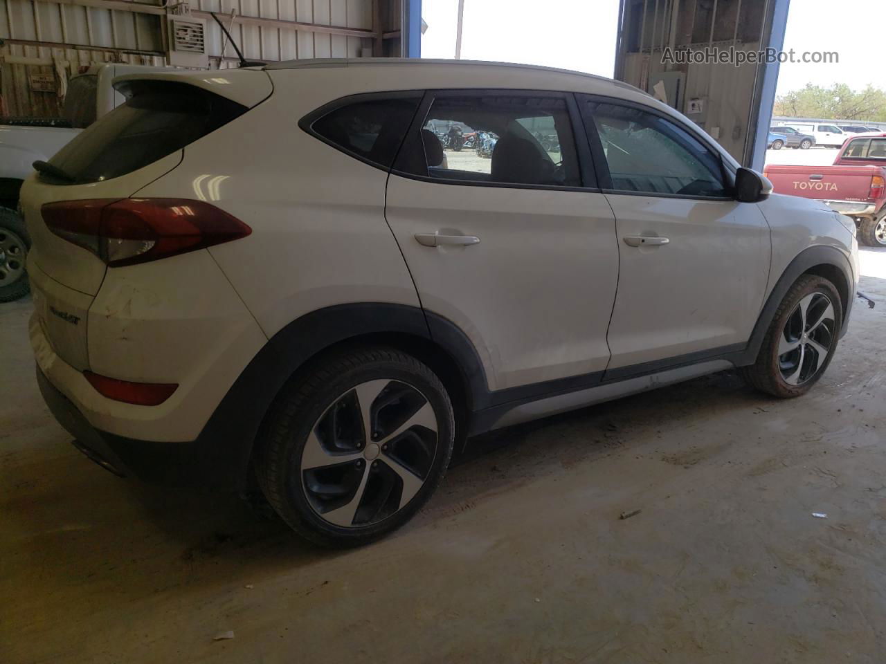 2017 Hyundai Tucson Limited White vin: KM8J33A23HU323598