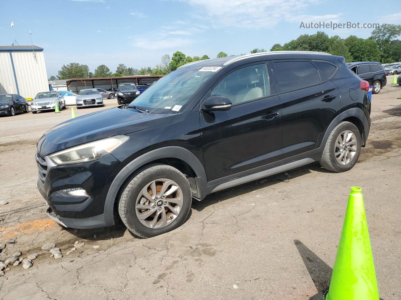 2017 Hyundai Tucson Limited Черный vin: KM8J33A23HU345844