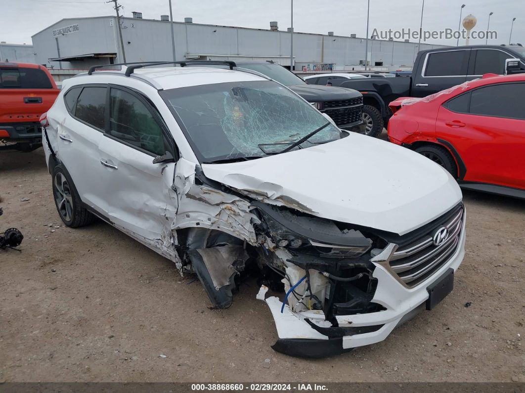 2017 Hyundai Tucson Limited White vin: KM8J33A23HU362238