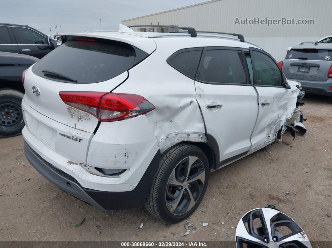 2017 Hyundai Tucson Limited White vin: KM8J33A23HU362238