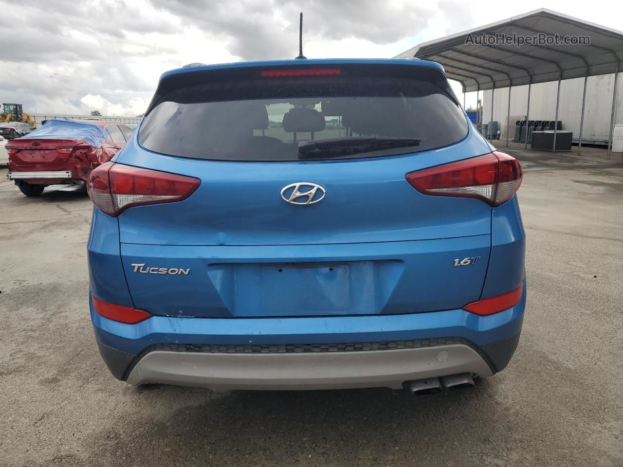 2017 Hyundai Tucson Limited Blue vin: KM8J33A23HU471623