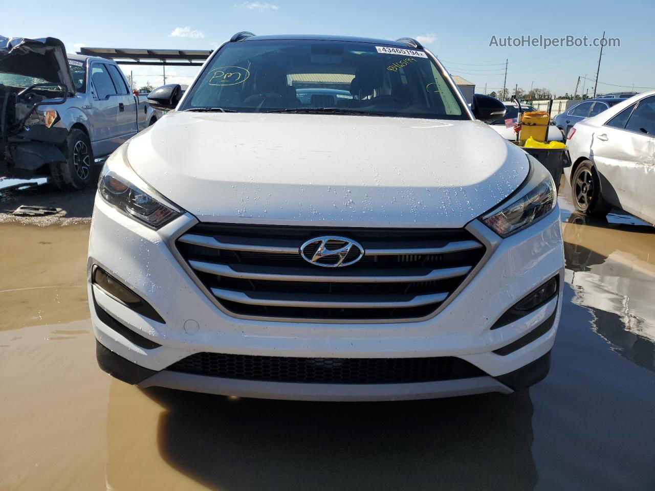 2017 Hyundai Tucson Limited Белый vin: KM8J33A23HU536874