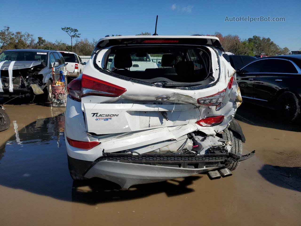 2017 Hyundai Tucson Limited White vin: KM8J33A23HU536874