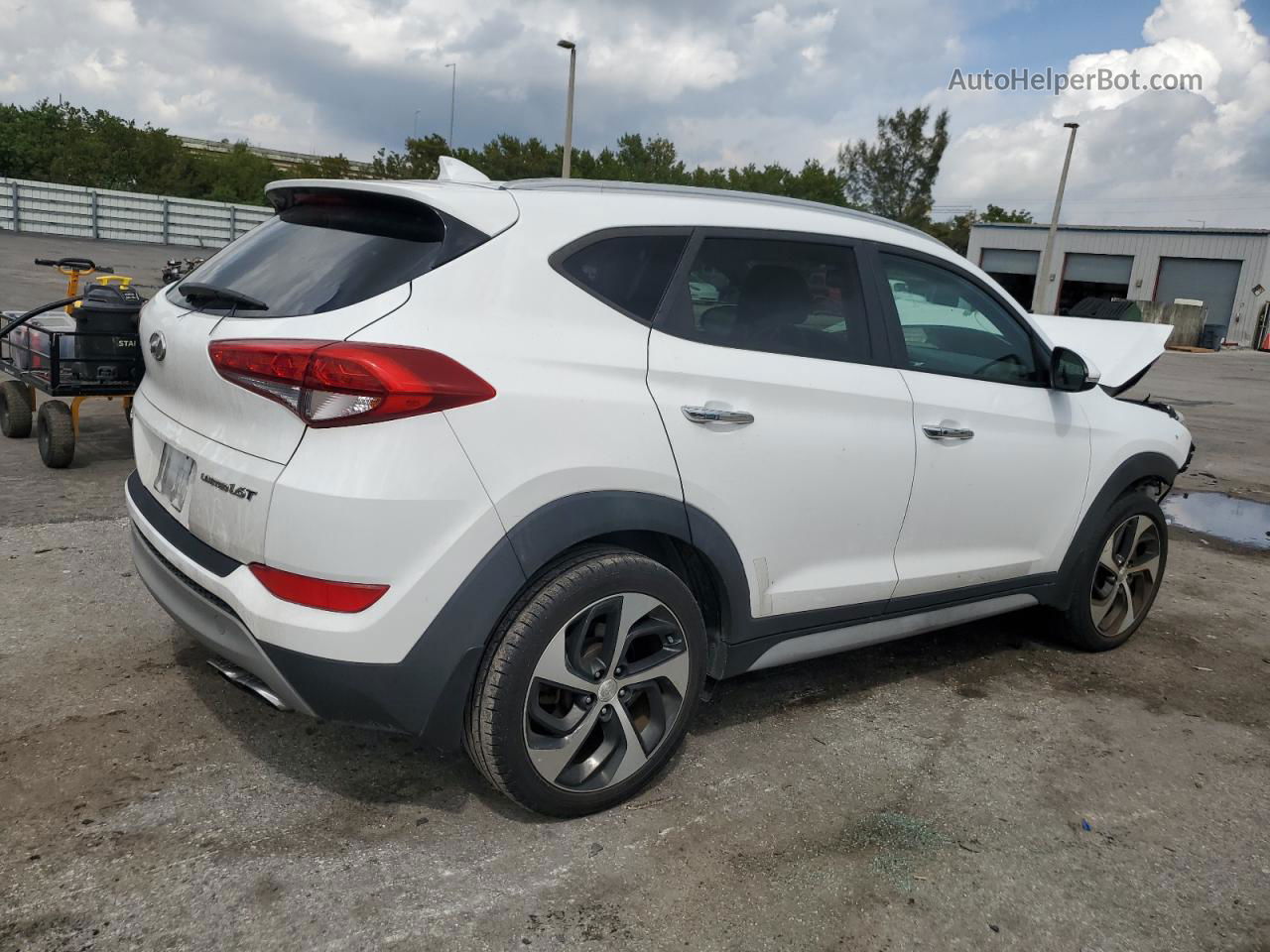 2017 Hyundai Tucson Limited Белый vin: KM8J33A23HU556929