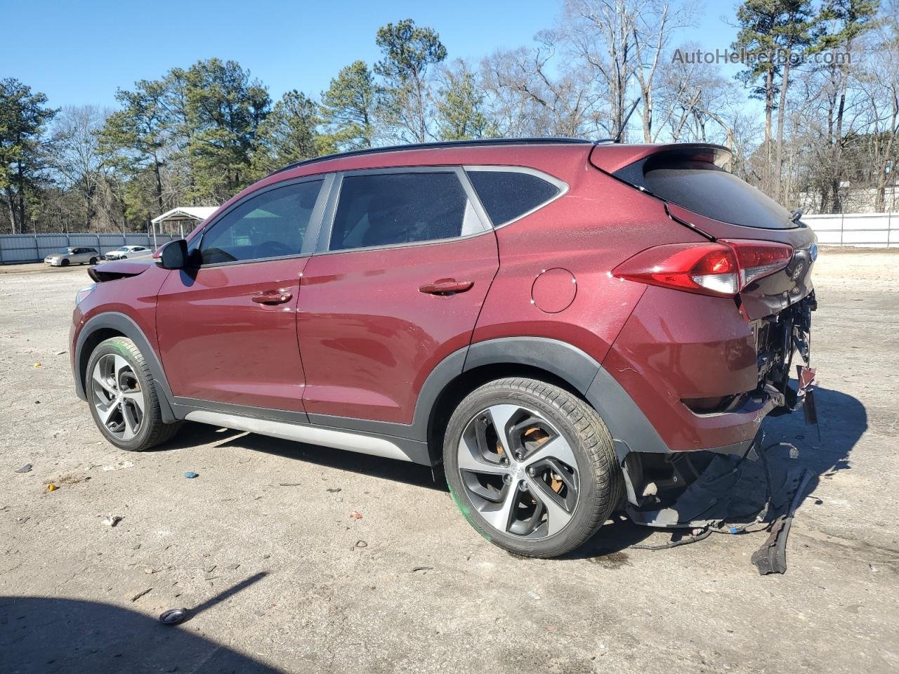 2017 Hyundai Tucson Limited Бордовый vin: KM8J33A23HU563802